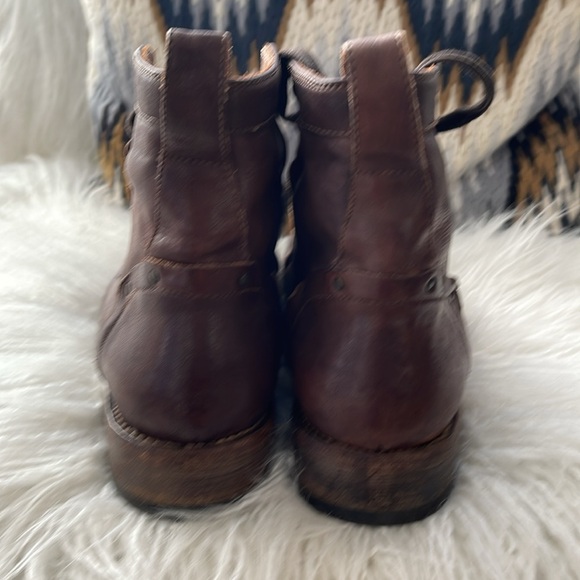 John Varvatos leather lace up boots 9 (run full size larger- 10) Worn 2 times - Picture 7 of 16